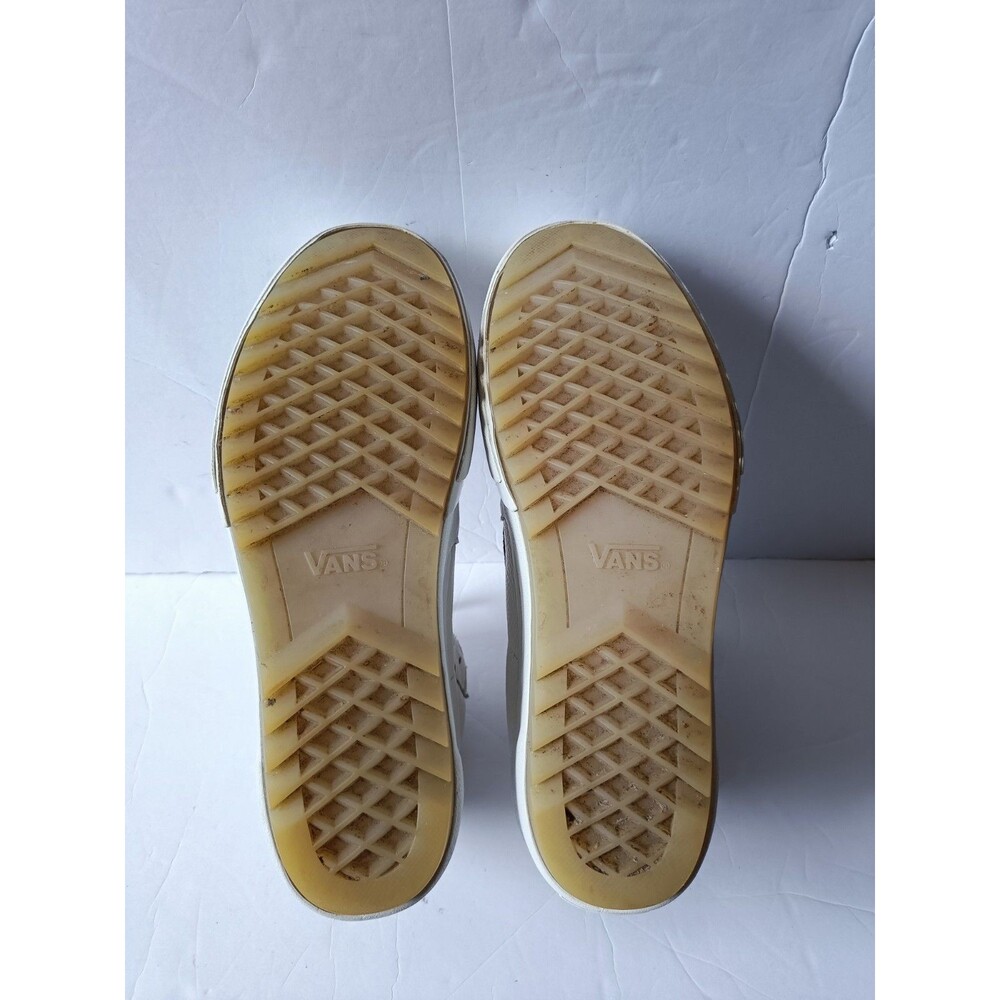 Vans Sk8-Hi Shoes Women's Size 9.5 Men's Size 8 Stacked Platform White Sneakers - Picture 11 of 11